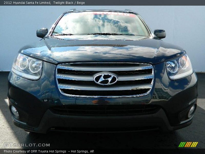 Twilight Black / Beige 2012 Hyundai Santa Fe Limited
