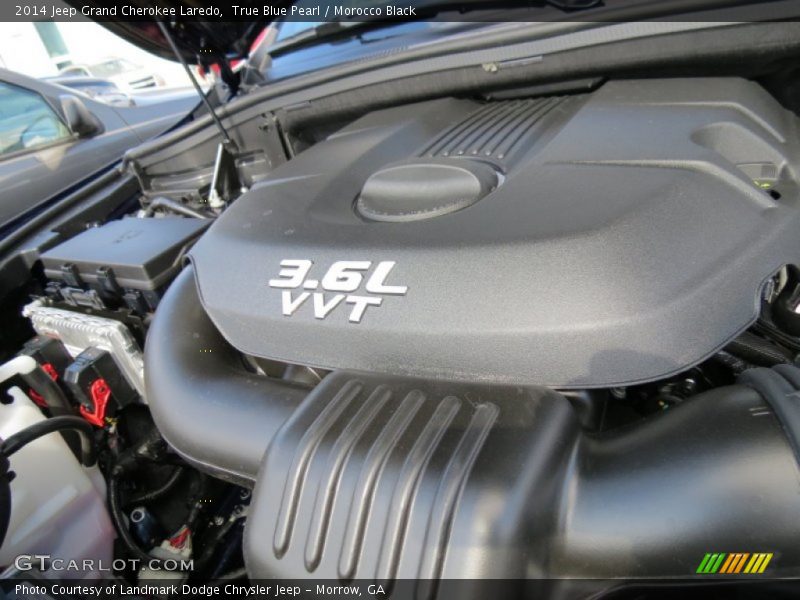 True Blue Pearl / Morocco Black 2014 Jeep Grand Cherokee Laredo