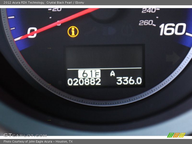 Crystal Black Pearl / Ebony 2012 Acura RDX Technology