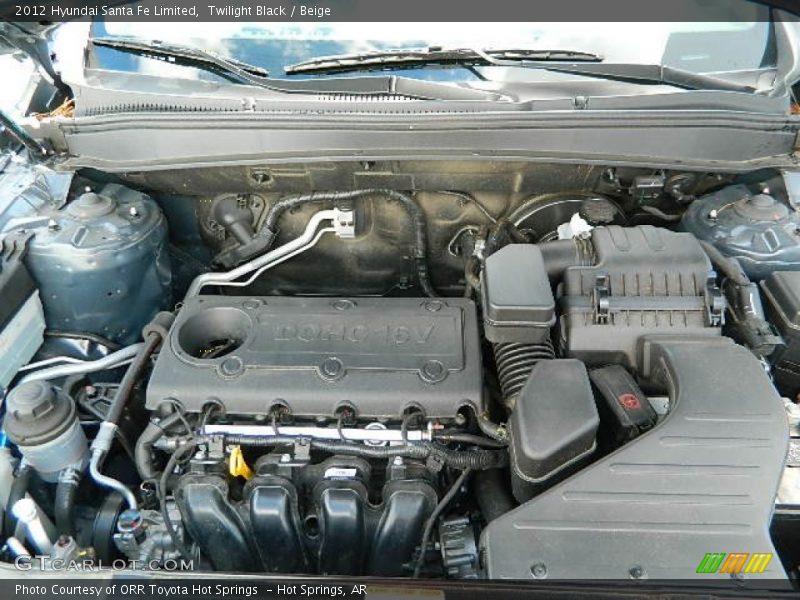 Twilight Black / Beige 2012 Hyundai Santa Fe Limited