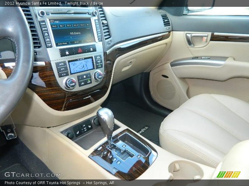 Twilight Black / Beige 2012 Hyundai Santa Fe Limited