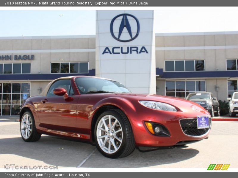 Copper Red Mica / Dune Beige 2010 Mazda MX-5 Miata Grand Touring Roadster
