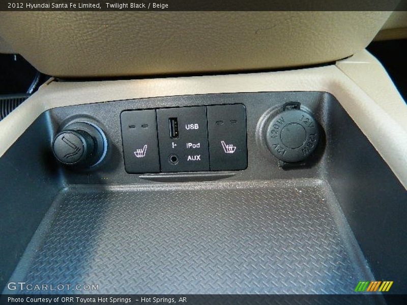 Twilight Black / Beige 2012 Hyundai Santa Fe Limited