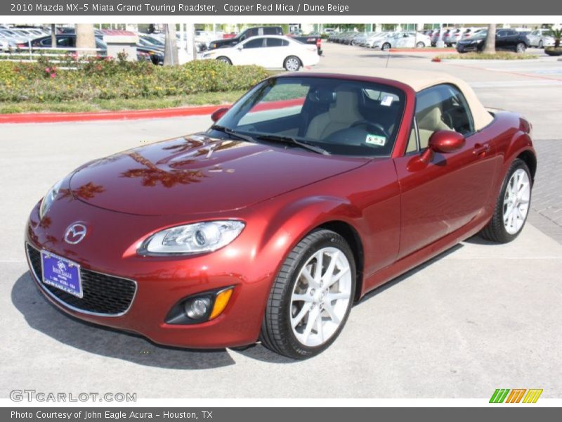 Copper Red Mica / Dune Beige 2010 Mazda MX-5 Miata Grand Touring Roadster