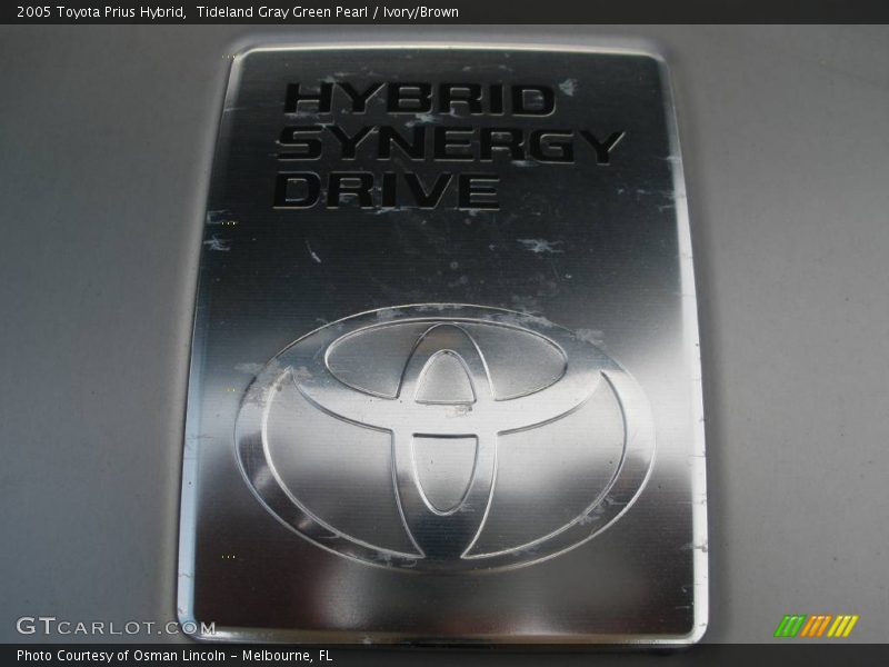 Tideland Gray Green Pearl / Ivory/Brown 2005 Toyota Prius Hybrid