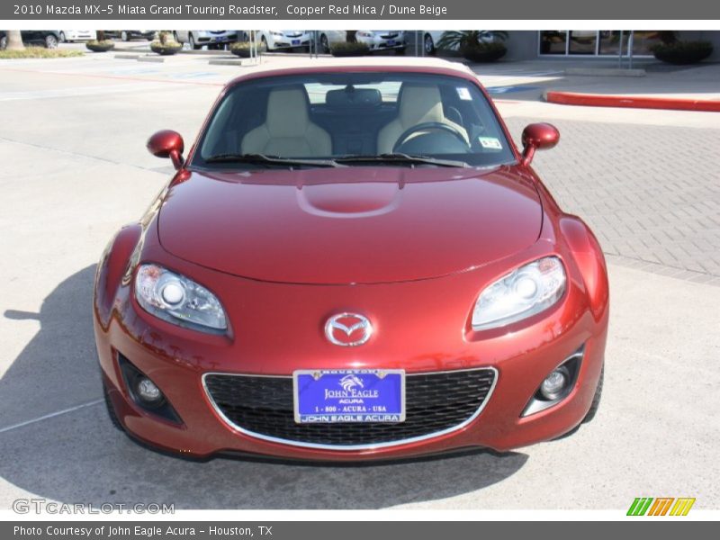 Copper Red Mica / Dune Beige 2010 Mazda MX-5 Miata Grand Touring Roadster