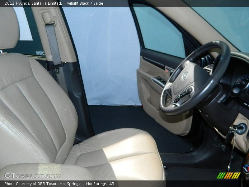 Twilight Black / Beige 2012 Hyundai Santa Fe Limited