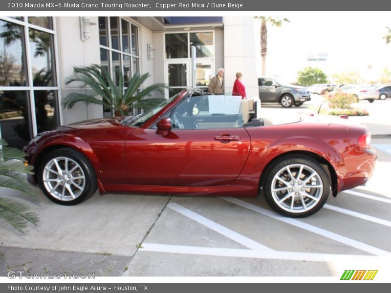Copper Red Mica / Dune Beige 2010 Mazda MX-5 Miata Grand Touring Roadster