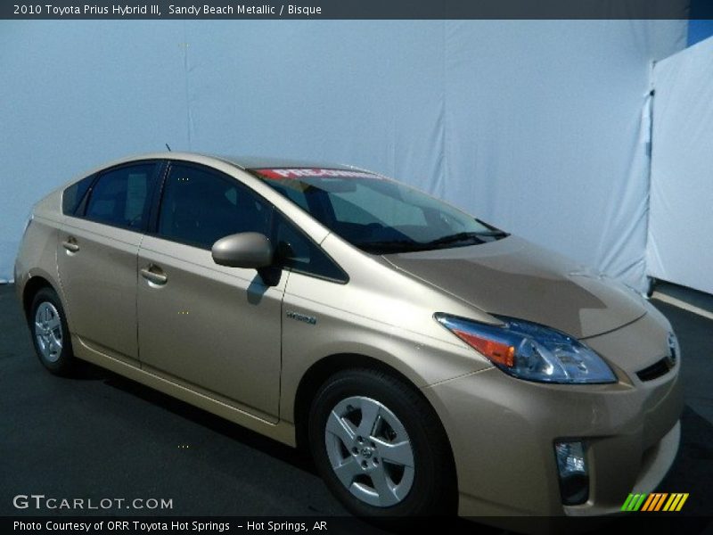 Sandy Beach Metallic / Bisque 2010 Toyota Prius Hybrid III