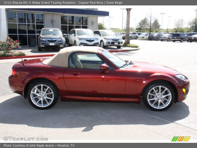Copper Red Mica / Dune Beige 2010 Mazda MX-5 Miata Grand Touring Roadster
