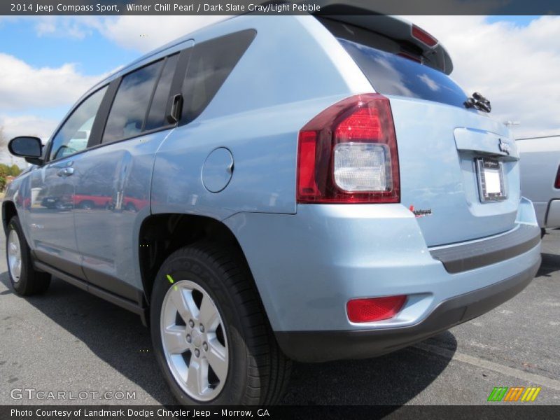 Winter Chill Pearl / Dark Slate Gray/Light Pebble 2014 Jeep Compass Sport