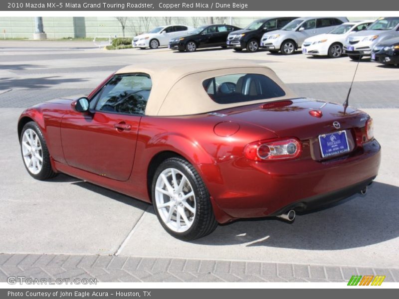 Copper Red Mica / Dune Beige 2010 Mazda MX-5 Miata Grand Touring Roadster