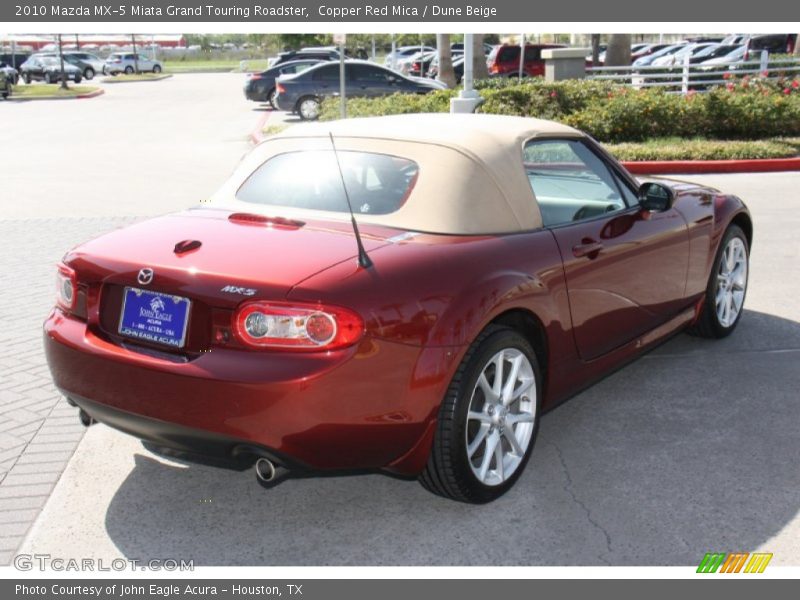 Copper Red Mica / Dune Beige 2010 Mazda MX-5 Miata Grand Touring Roadster