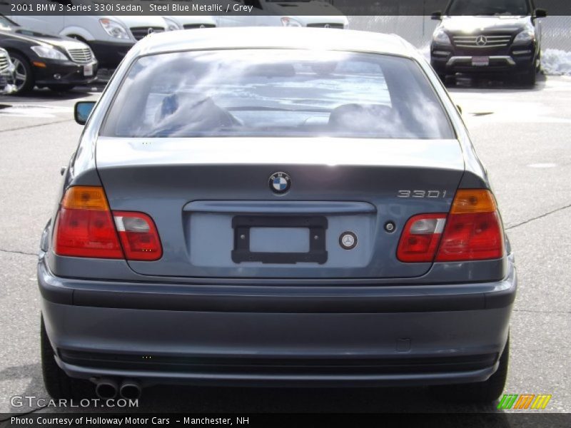 Steel Blue Metallic / Grey 2001 BMW 3 Series 330i Sedan