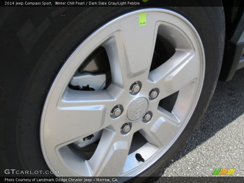 Winter Chill Pearl / Dark Slate Gray/Light Pebble 2014 Jeep Compass Sport
