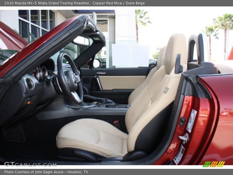 Copper Red Mica / Dune Beige 2010 Mazda MX-5 Miata Grand Touring Roadster