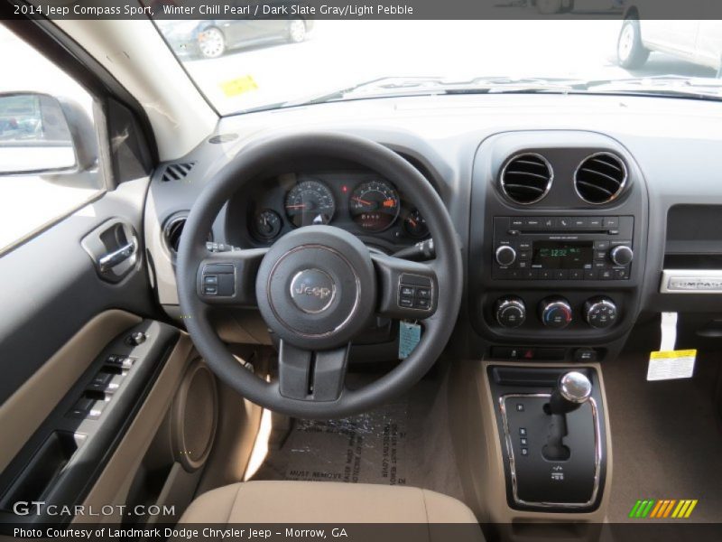 Winter Chill Pearl / Dark Slate Gray/Light Pebble 2014 Jeep Compass Sport