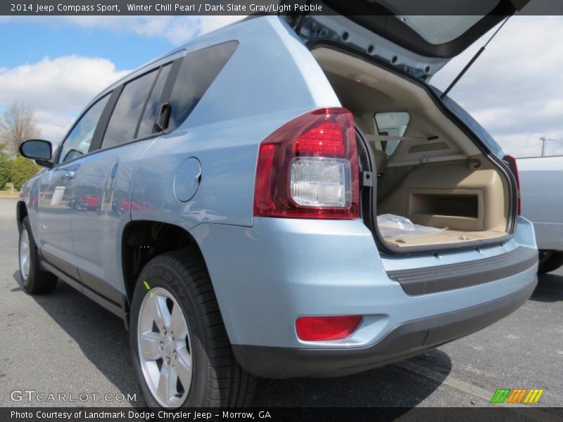 Winter Chill Pearl / Dark Slate Gray/Light Pebble 2014 Jeep Compass Sport
