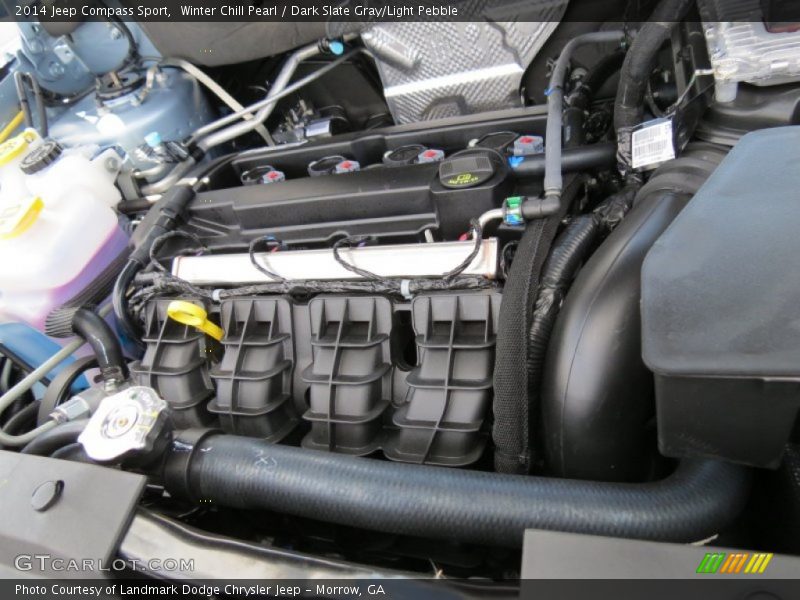 Winter Chill Pearl / Dark Slate Gray/Light Pebble 2014 Jeep Compass Sport