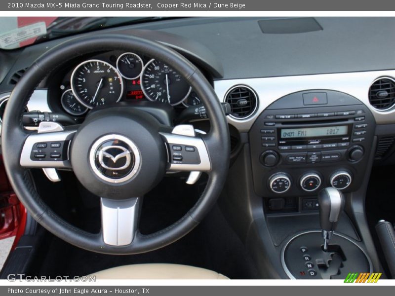 Dashboard of 2010 MX-5 Miata Grand Touring Roadster