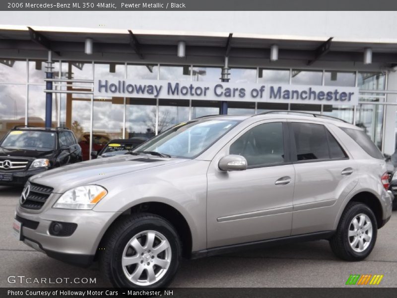Pewter Metallic / Black 2006 Mercedes-Benz ML 350 4Matic