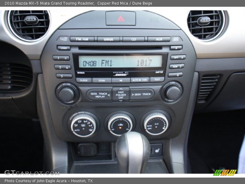 Audio System of 2010 MX-5 Miata Grand Touring Roadster