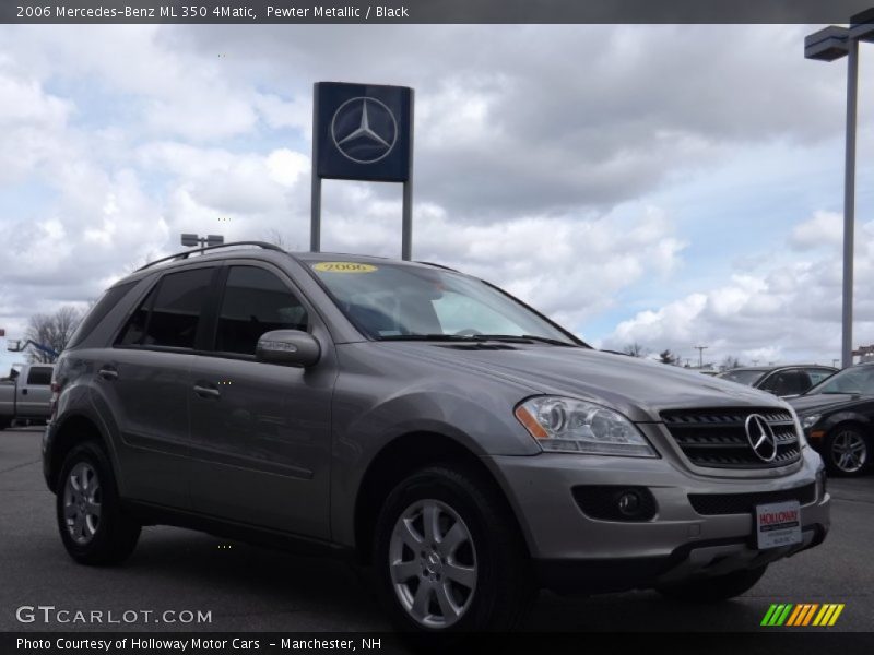 Pewter Metallic / Black 2006 Mercedes-Benz ML 350 4Matic