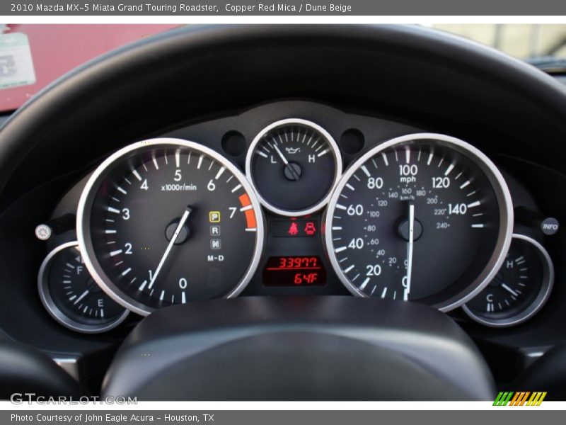  2010 MX-5 Miata Grand Touring Roadster Grand Touring Roadster Gauges