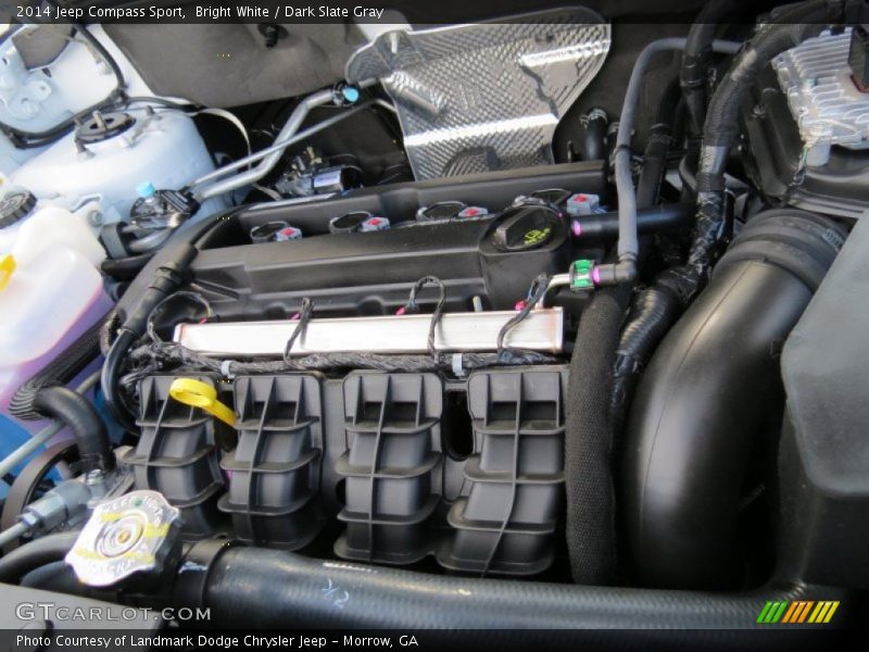 Bright White / Dark Slate Gray 2014 Jeep Compass Sport