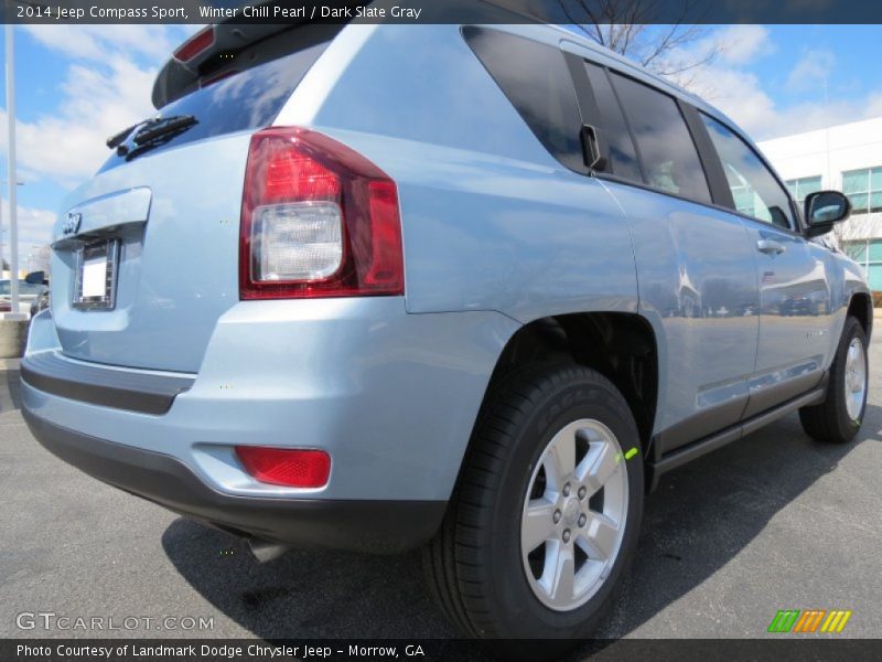 Winter Chill Pearl / Dark Slate Gray 2014 Jeep Compass Sport