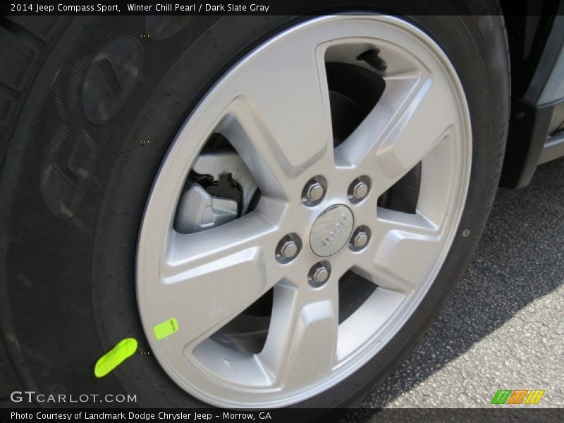 Winter Chill Pearl / Dark Slate Gray 2014 Jeep Compass Sport