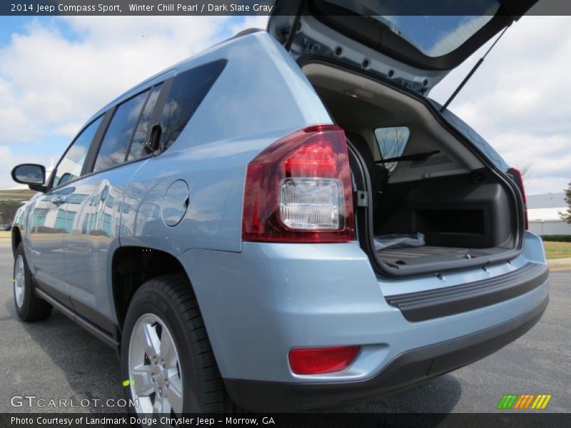 Winter Chill Pearl / Dark Slate Gray 2014 Jeep Compass Sport