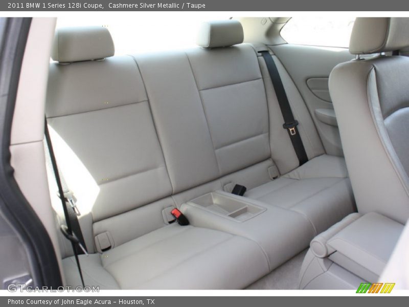 Cashmere Silver Metallic / Taupe 2011 BMW 1 Series 128i Coupe