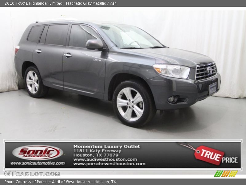 Magnetic Gray Metallic / Ash 2010 Toyota Highlander Limited