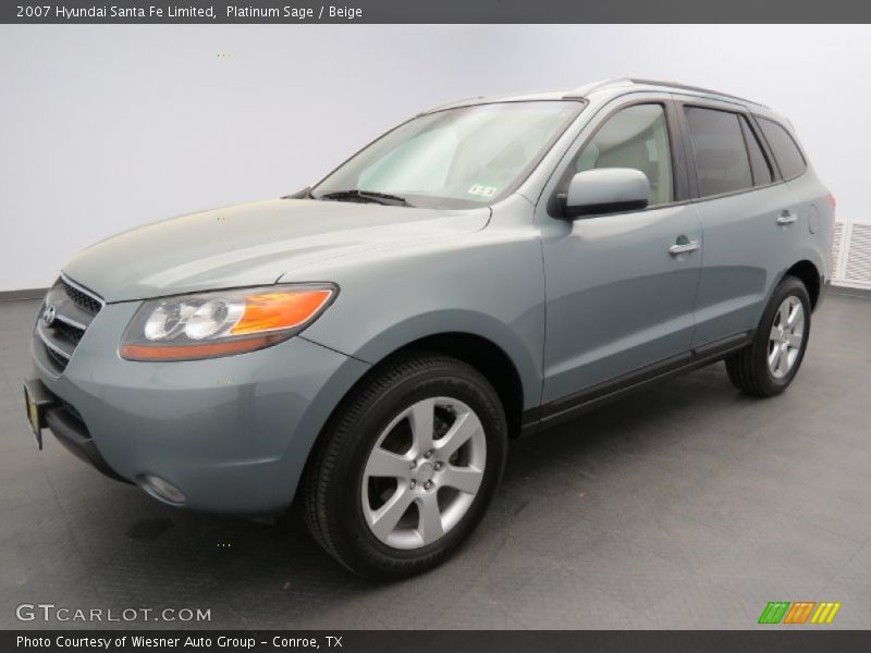 Platinum Sage / Beige 2007 Hyundai Santa Fe Limited