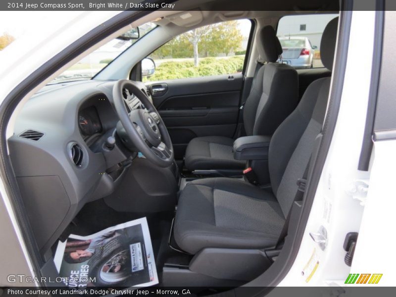 Bright White / Dark Slate Gray 2014 Jeep Compass Sport