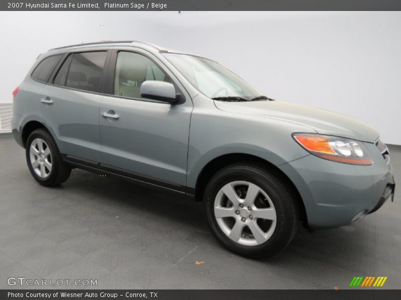 Platinum Sage / Beige 2007 Hyundai Santa Fe Limited