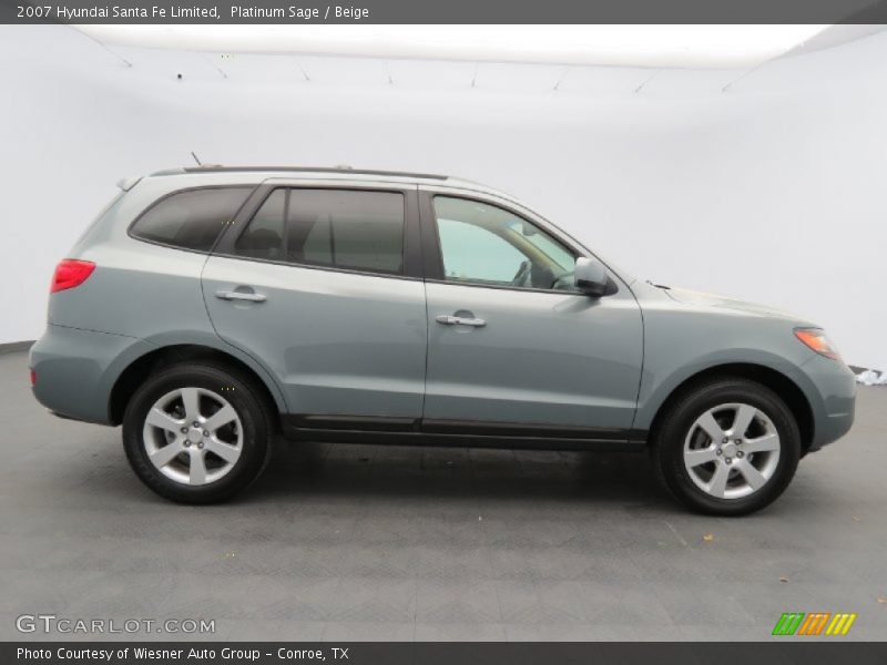 Platinum Sage / Beige 2007 Hyundai Santa Fe Limited
