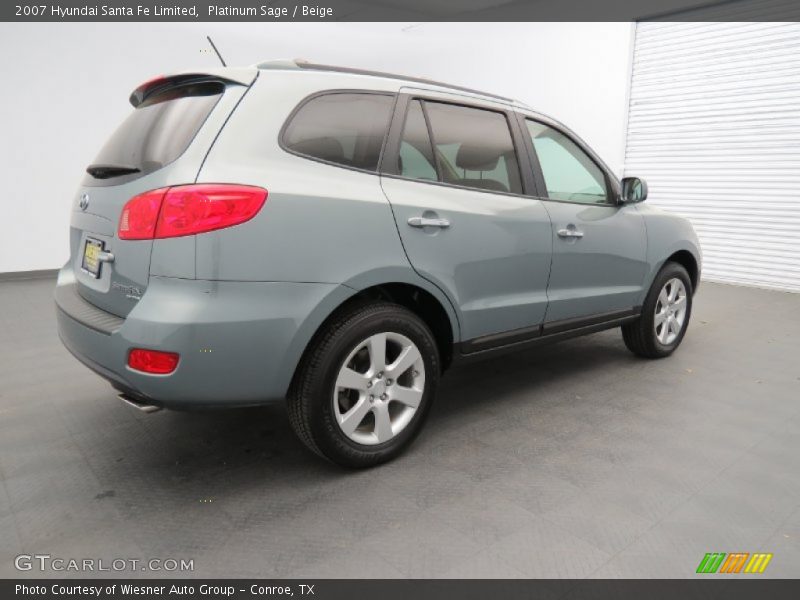 Platinum Sage / Beige 2007 Hyundai Santa Fe Limited