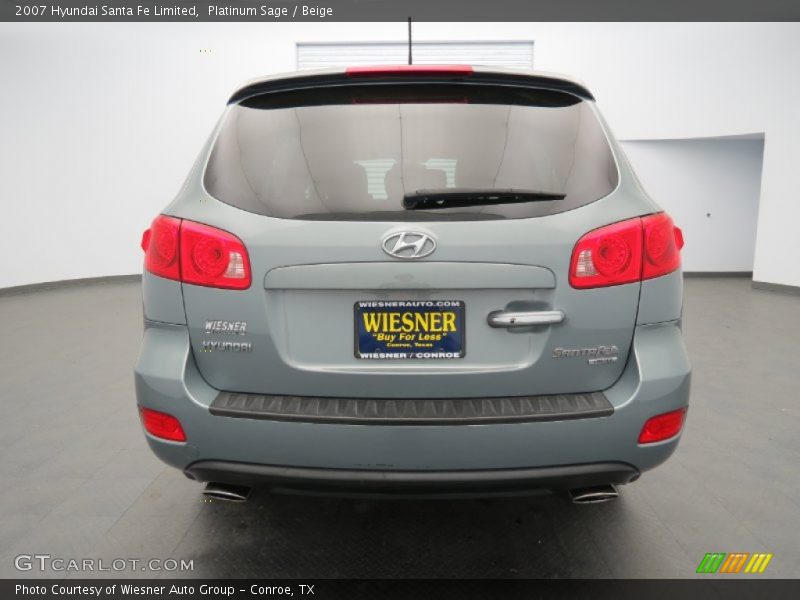 Platinum Sage / Beige 2007 Hyundai Santa Fe Limited