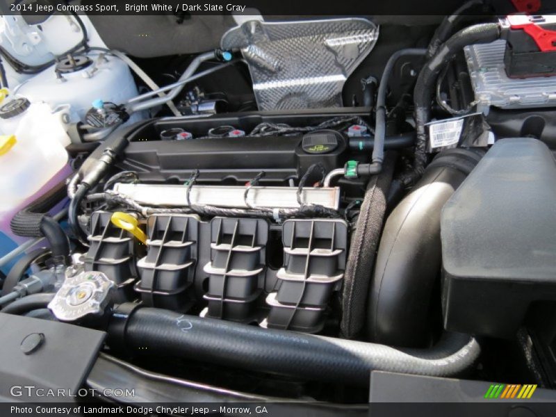 Bright White / Dark Slate Gray 2014 Jeep Compass Sport