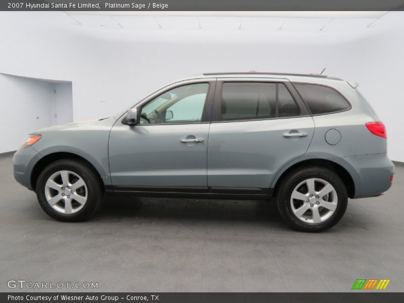 Platinum Sage / Beige 2007 Hyundai Santa Fe Limited