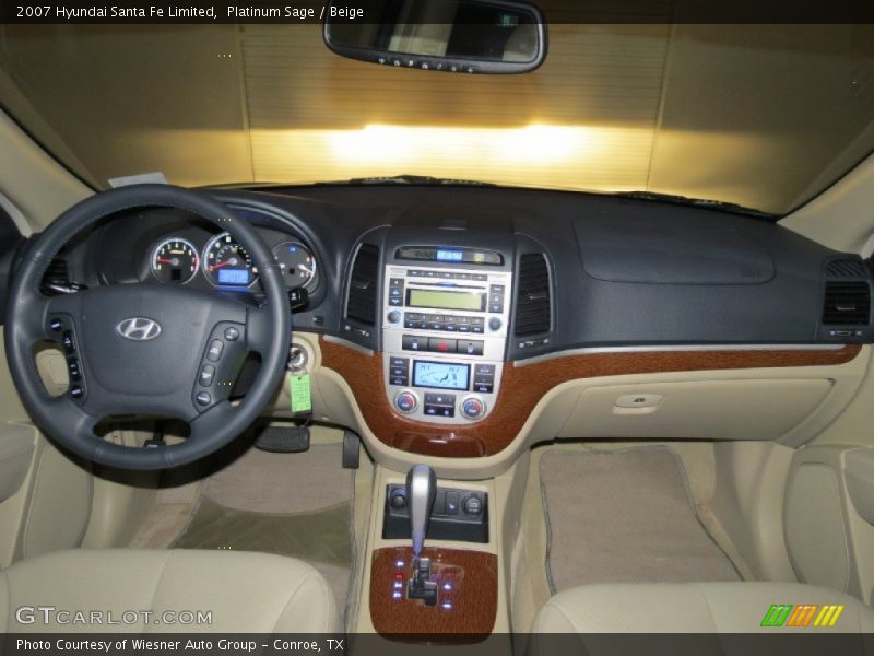 Platinum Sage / Beige 2007 Hyundai Santa Fe Limited