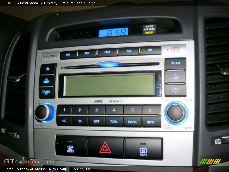 Platinum Sage / Beige 2007 Hyundai Santa Fe Limited