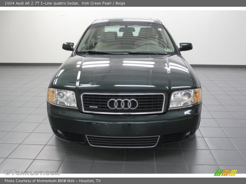 Irish Green Pearl / Beige 2004 Audi A6 2.7T S-Line quattro Sedan
