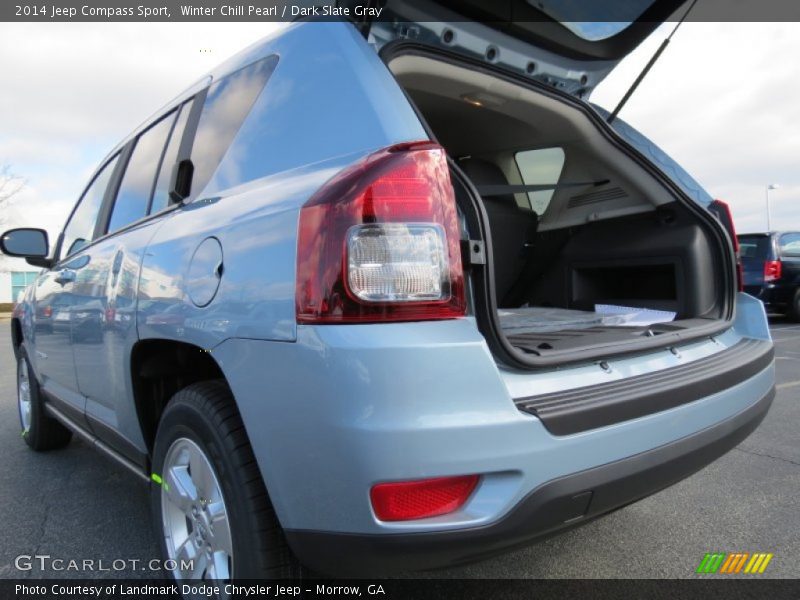 Winter Chill Pearl / Dark Slate Gray 2014 Jeep Compass Sport