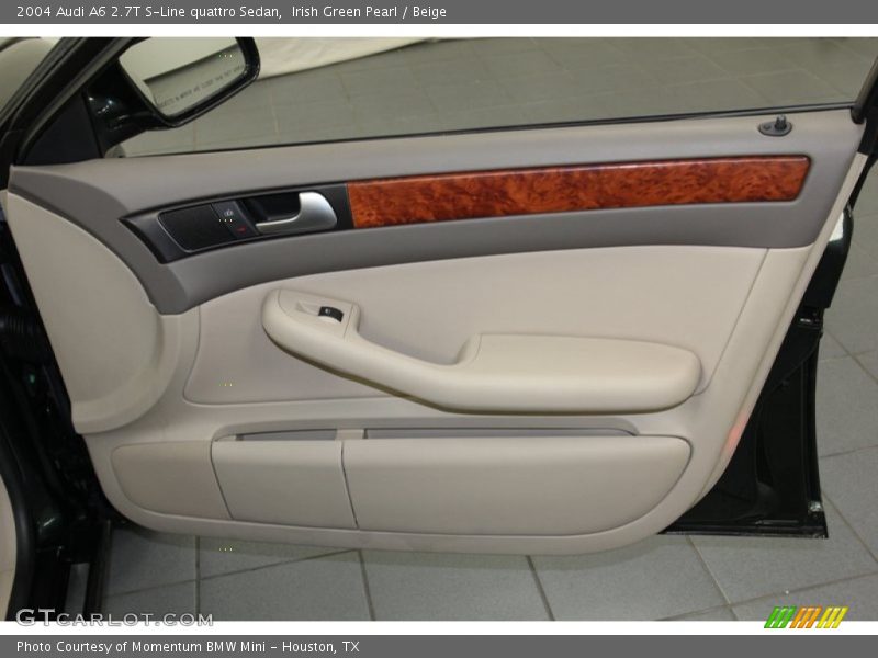 Irish Green Pearl / Beige 2004 Audi A6 2.7T S-Line quattro Sedan