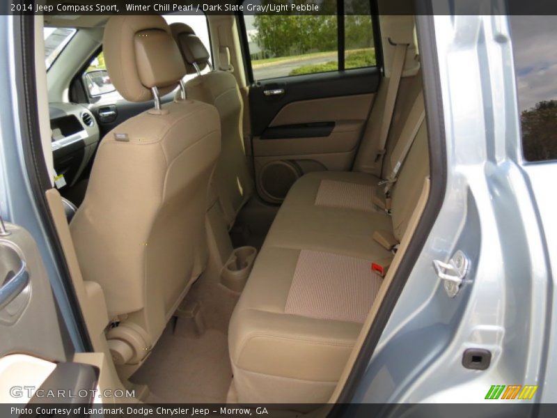 Winter Chill Pearl / Dark Slate Gray/Light Pebble 2014 Jeep Compass Sport
