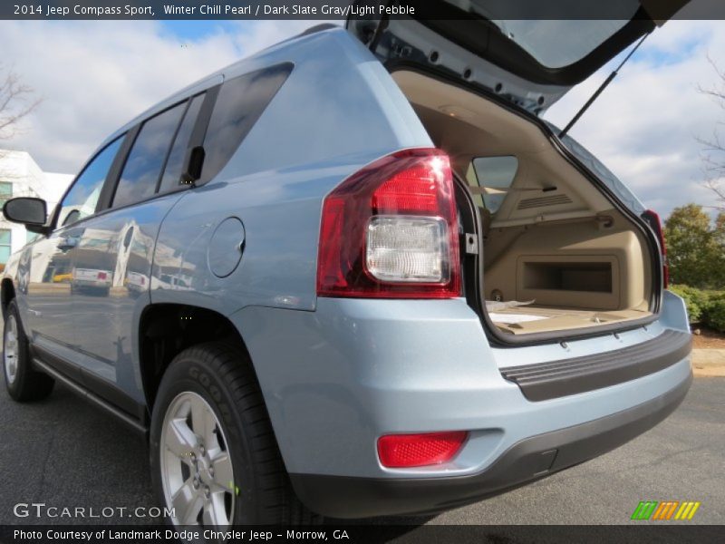 Winter Chill Pearl / Dark Slate Gray/Light Pebble 2014 Jeep Compass Sport