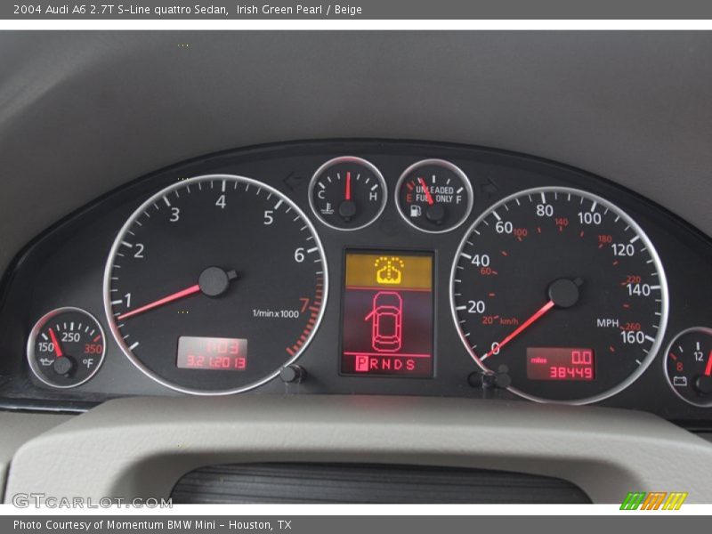  2004 A6 2.7T S-Line quattro Sedan 2.7T S-Line quattro Sedan Gauges